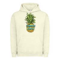 Pigment Pistachio summer vibes pineapple Urban Hoodie - BarkalooDesign