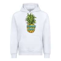 White summer vibes pineapple Urban Hoodie - BarkalooDesign