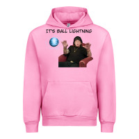 Fuchsia Pink ball lightning; osbournes want to believe Urban Hoodie - lanVoArt