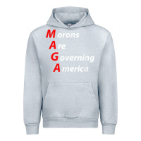 Heather Grey morons are governing america anti trump political t shirt Urban Hoodie - lanVoArt