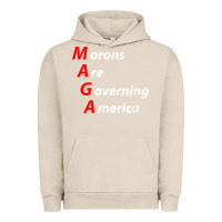 Pigment French Oak morons are governing america anti trump political t shirt Urban Hoodie - lanVoArt