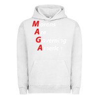Pigment Lunar Rock morons are governing america anti trump political t shirt Urban Hoodie - lanVoArt