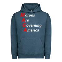 Pigment Midnight Navy morons are governing america anti trump political t shirt Urban Hoodie - lanVoArt