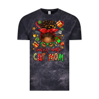 Cloud Black santas favorite cat mom Vintage Tee - texasbilliewilder