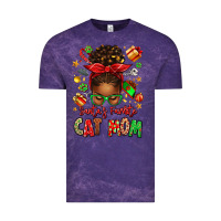 Cloud Purple santas favorite cat mom Vintage Tee - texasbilliewilder