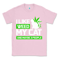 Bubblegum Pink Cat Weed I Like My Cat Gift Classic Tee - Bettercallsaul
