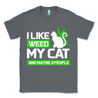 Charcoal Heather Cat Weed I Like My Cat Gift Classic Tee - Bettercallsaul