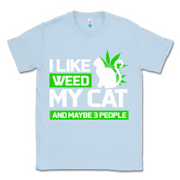 Dusty Blue Cat Weed I Like My Cat Gift Classic Tee - Bettercallsaul