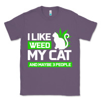 Lavender Cat Weed I Like My Cat Gift Classic Tee - Bettercallsaul