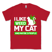 Red Cat Weed I Like My Cat Gift Classic Tee - Bettercallsaul