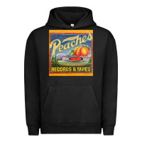 Pigment Black peaches records and tapes Urban Hoodie - lanVoArt