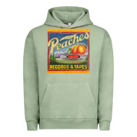 Pigment Oil Green peaches records and tapes Urban Hoodie - lanVoArt