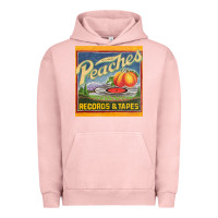 Pigment Salmon peaches records and tapes Urban Hoodie - lanVoArt