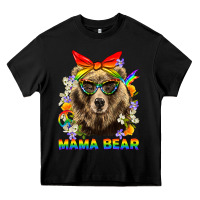 Black Mama Bear Pride LGBTQ+ Heavy Core Tee - BundleAndBundleShop