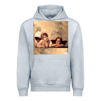 Heather Grey Hot Trend Angels Raphael Cupid Cherubs Art Valentine Angel Urban Hoodie - lanVoArt