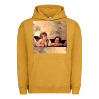 Pigment Peanut Butter Hot Trend Angels Raphael Cupid Cherubs Art Valentine Angel Urban Hoodie - lanVoArt