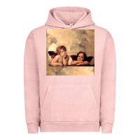 Pigment Salmon Hot Trend Angels Raphael Cupid Cherubs Art Valentine Angel Urban Hoodie - lanVoArt