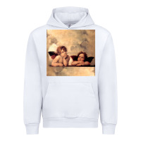 White Hot Trend Angels Raphael Cupid Cherubs Art Valentine Angel Urban Hoodie - lanVoArt