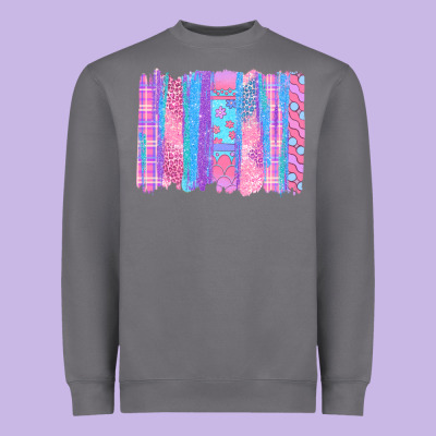 Pink Easter Brushstrokes Heavyweight Sweatshirt Designed By Bundleandbundleshop