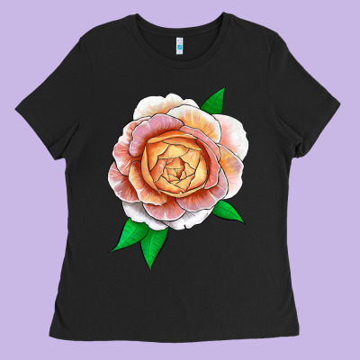 Fun In The Sun Rose Ladies Tee Designed By Lillyallendesigns