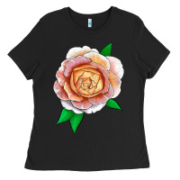 Black Fun In The Sun Rose Ladies Tee - LillyAllenDesigns