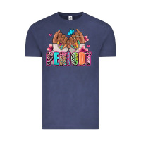 Vintage Denim Periodt afro woman nail art Vintage Tee - RanaPortraitStore