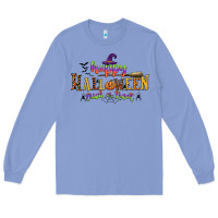 Colony Blue happy halloween trick or treat Long Sleeve Tee - CowGirlArtShop