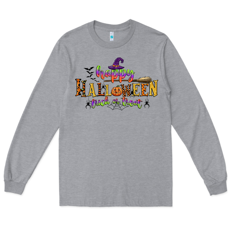 Happy Halloween Trick Or Treat Long Sleeve Tee by CowGirlArtShop | Teevron