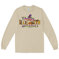 Mushroom happy halloween trick or treat Long Sleeve Tee - CowGirlArtShop