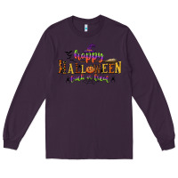 Plum happy halloween trick or treat Long Sleeve Tee - CowGirlArtShop