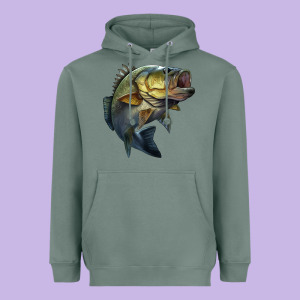 Jumping Bass Heavyweight Hoodie Designed By Lillyallendesigns