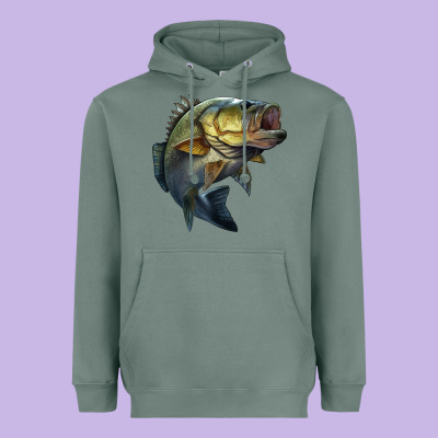 Jumping Bass Heavyweight Hoodie Designed By Lillyallendesigns