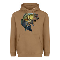 Toasted Coconut jumping bass Heavyweight Hoodie - LillyAllenDesigns