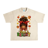 Sandshell merry and bright christmas afro messy bun Urban Heavy Tee - texasbilliewilder