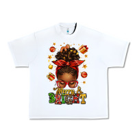 White merry and bright christmas afro messy bun Urban Heavy Tee - texasbilliewilder