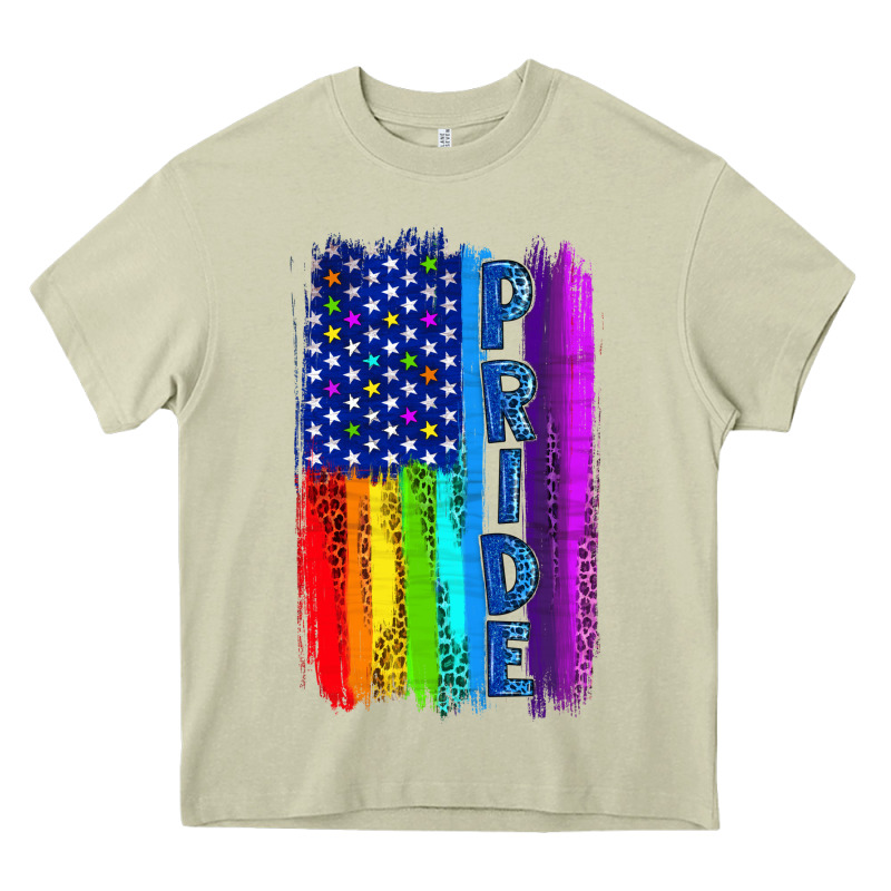 Pride Lgbtq+ American Flag Heavy Core Tee by BundleAndBundleShop | Teevron