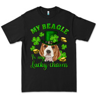 Black st.patricks day my beagle is my lucky charm Premium Tee - RanaPortraitStore