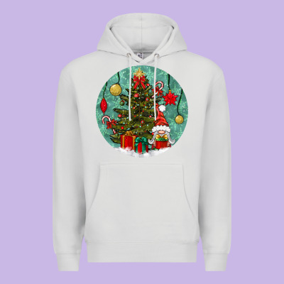 Christmas Tree And Gnome Premium Hoodie Designed By Bundleandbundleshop