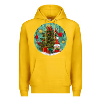 Lemon christmas tree and gnome Premium Hoodie - BundleAndBundleShop