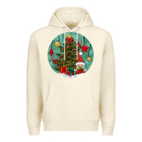 Sandshell christmas tree and gnome Premium Hoodie - BundleAndBundleShop