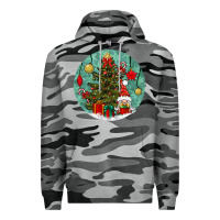 Slate Camo christmas tree and gnome Premium Hoodie - BundleAndBundleShop