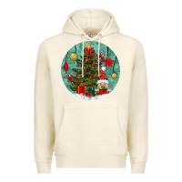 Tofu christmas tree and gnome Premium Hoodie - BundleAndBundleShop