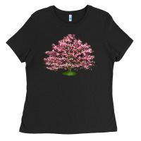 Black Flowering Dogwood Tree Ladies Tee - LillyAllenDesigns