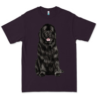 Plum newfoundland dog Premium Tee - LillyAllenDesigns