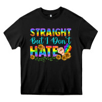 Black LGBTQ+ Straight But I Don't Hate Heavy Core Tee - BundleAndBundleShop