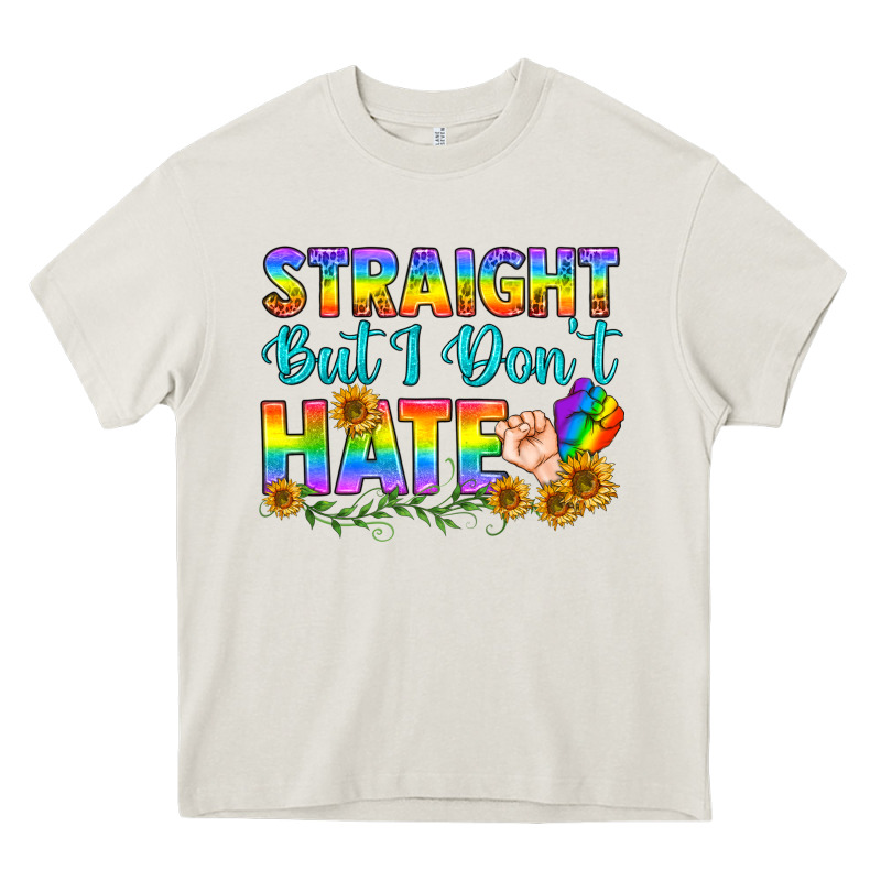 Lgbtq+ Straight But I Don't Hate Heavy Core Tee by BundleAndBundleShop | Teevron