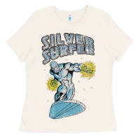 Bone vintage silver surfer Ladies Tee - lanVoArt