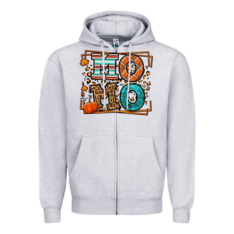 Fall Autumn Leopard Momo Zipper Hoodie by LillyAllenDesigns | Teevron