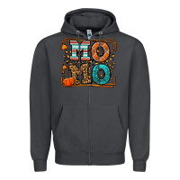 Smoke Fall Autumn Leopard Momo Zipper Hoodie - LillyAllenDesigns