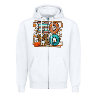 White Fall Autumn Leopard Momo Zipper Hoodie - LillyAllenDesigns